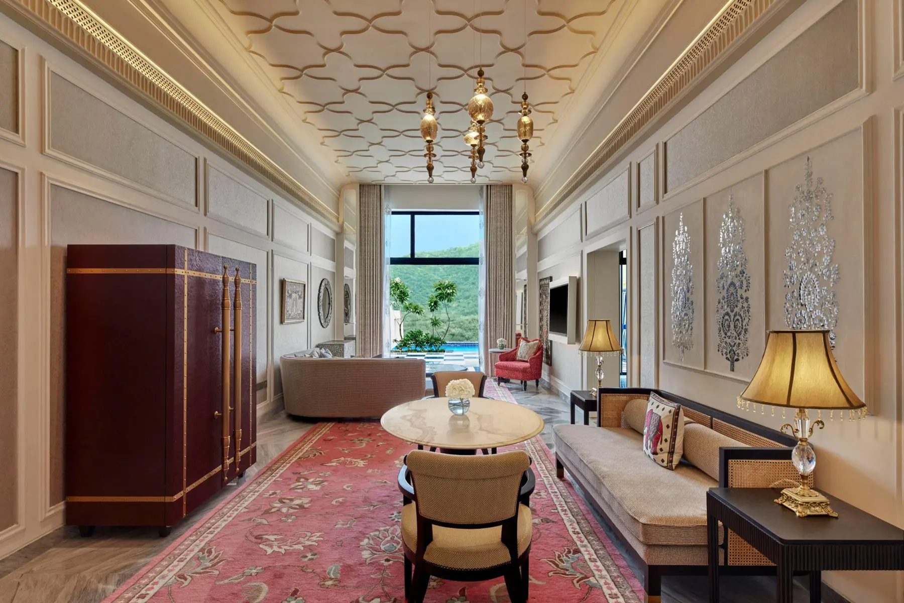 Fairmont Udaipur - Suite Living Area Marble Flooring