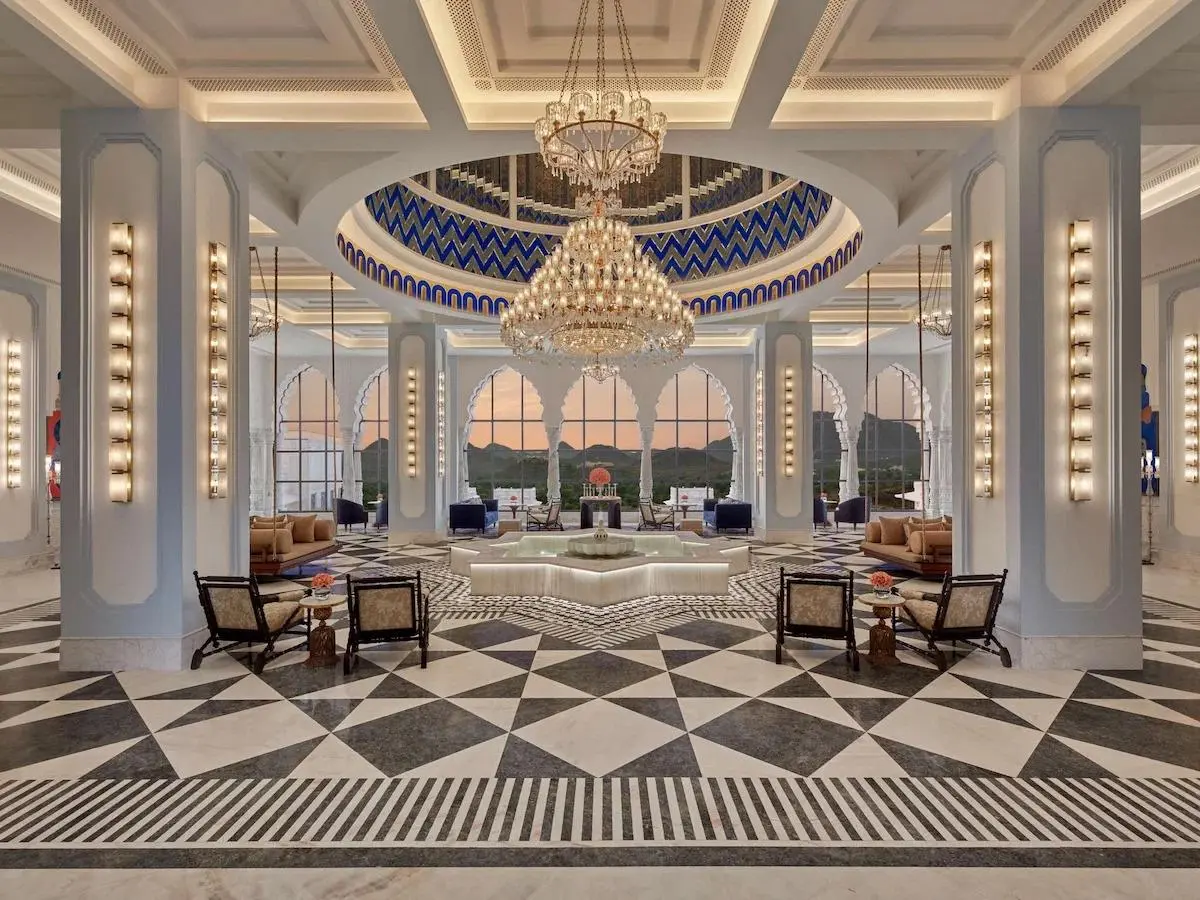 Fairmont Udaipur - Geometric Fountain Coffered Dome