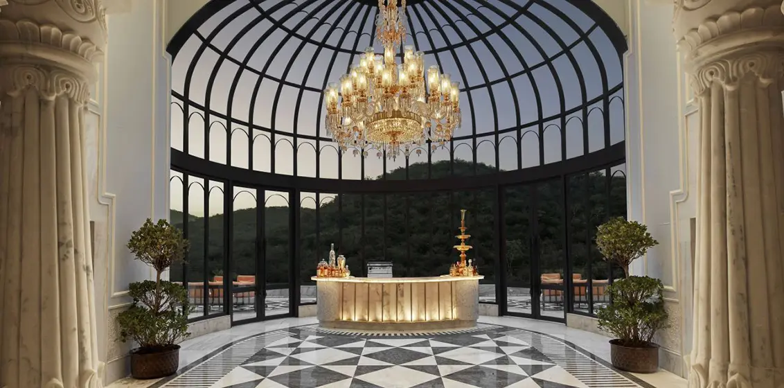 Fairmont Udaipur - Monochrome Marble Lobby